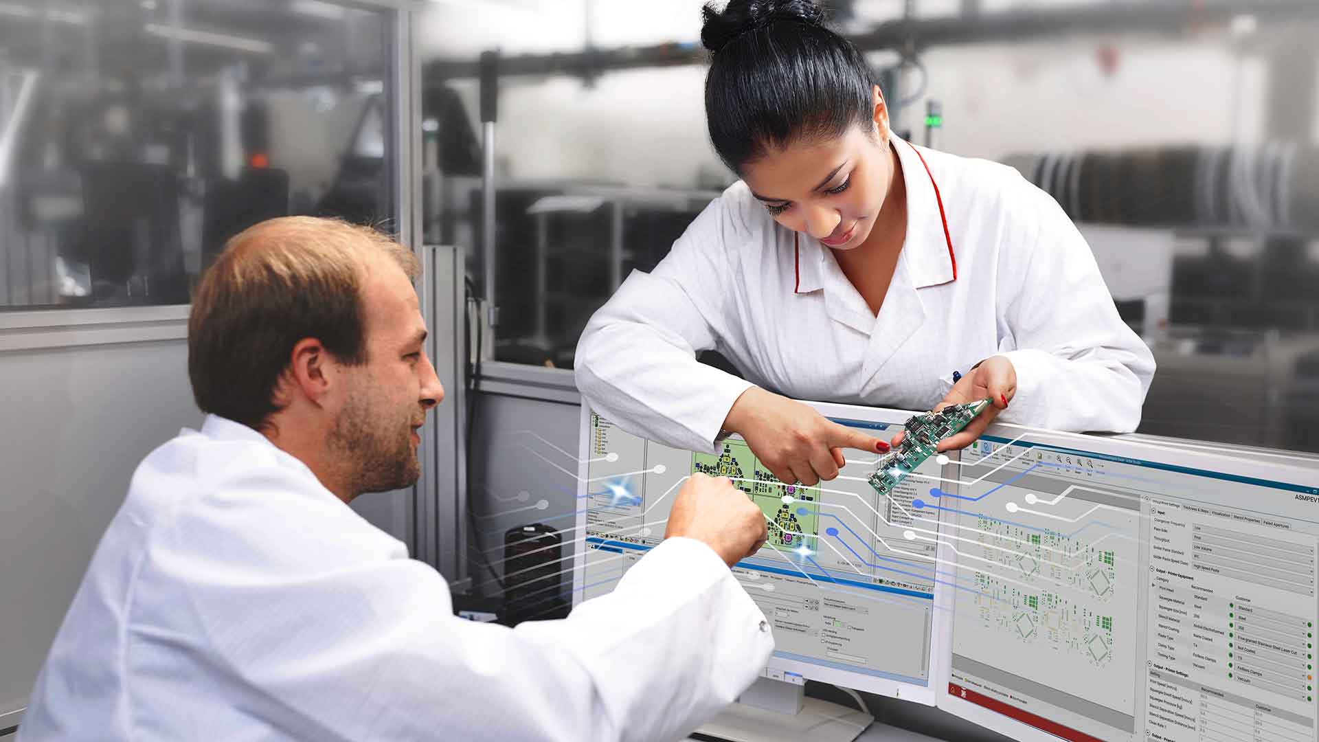 Intelligent process optimization along the entire line