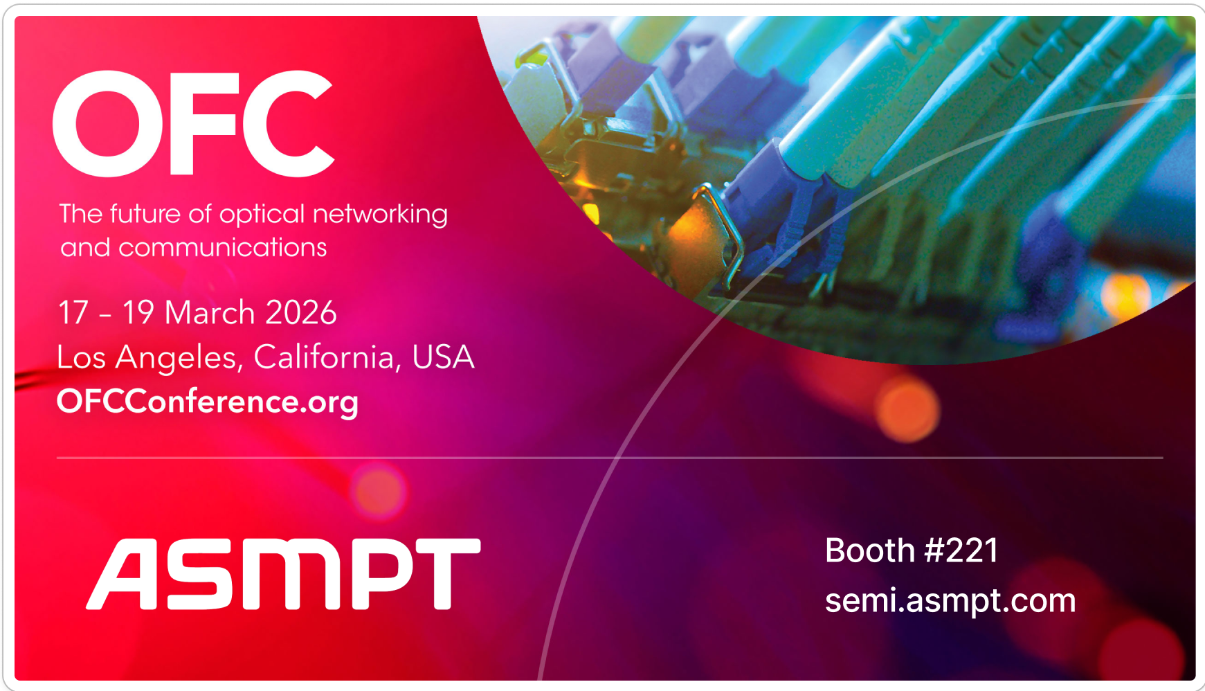 ASMPT at OFC 2026 Los Angeles - Enabling scalable co-packaged optics and photonic integration
